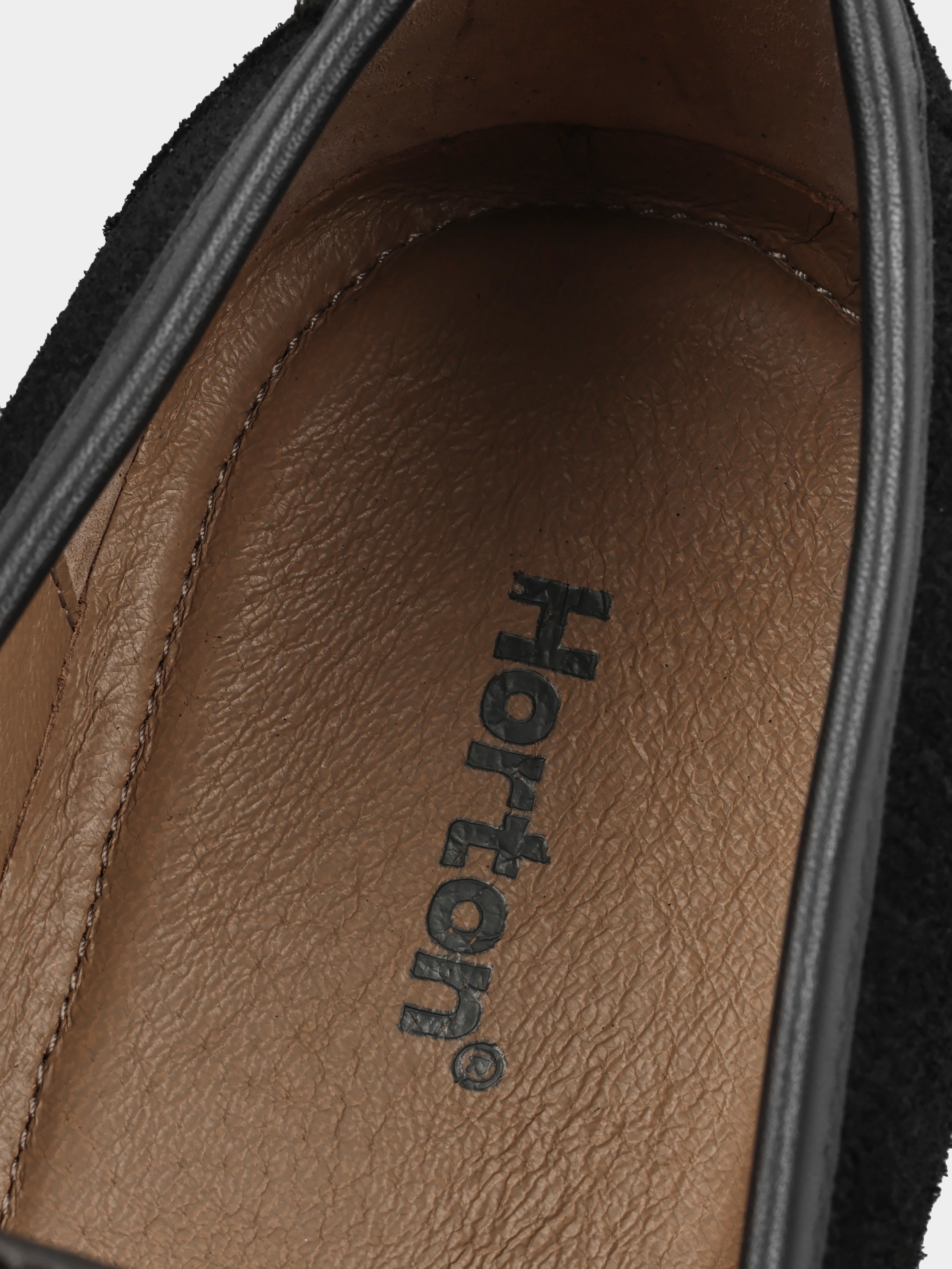 Czarne Zamszowe Loafersy Demini