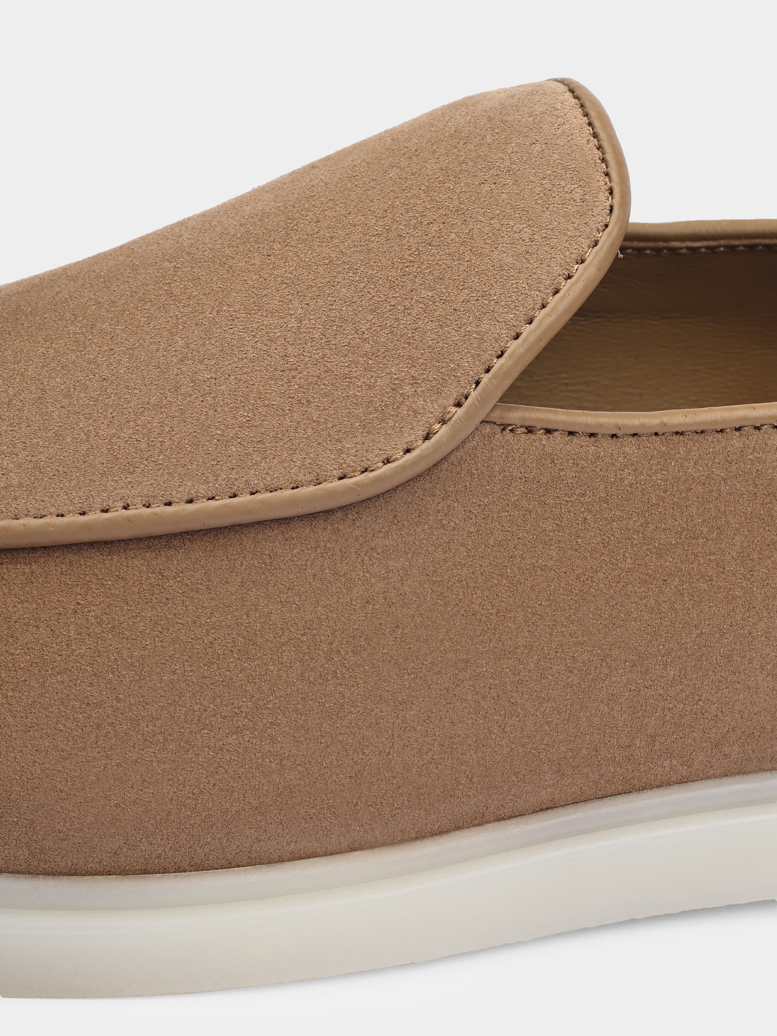 Cappuccino Zamszowe Loafersy Denno