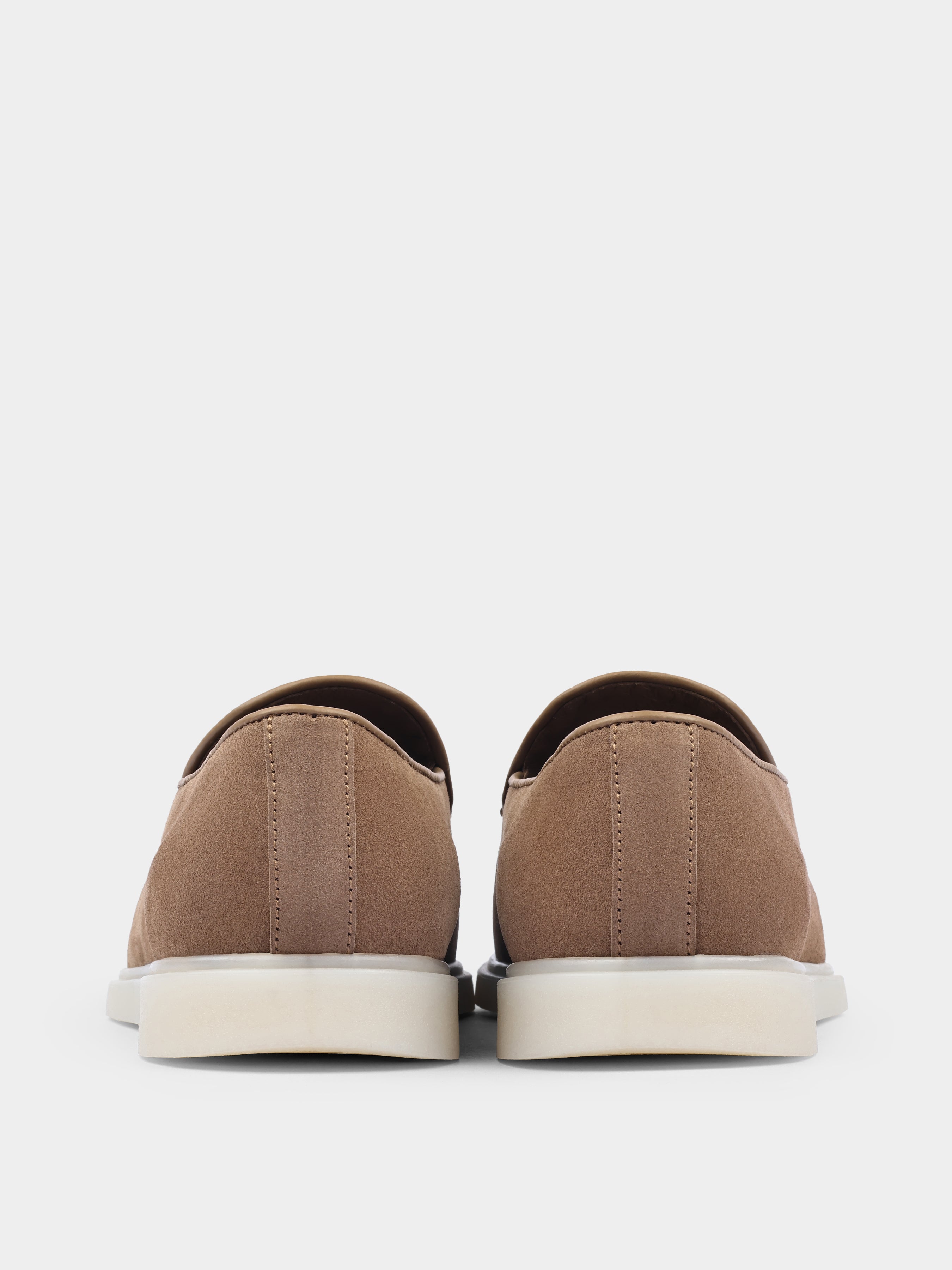 Cappuccino Zamszowe Loafersy Denno