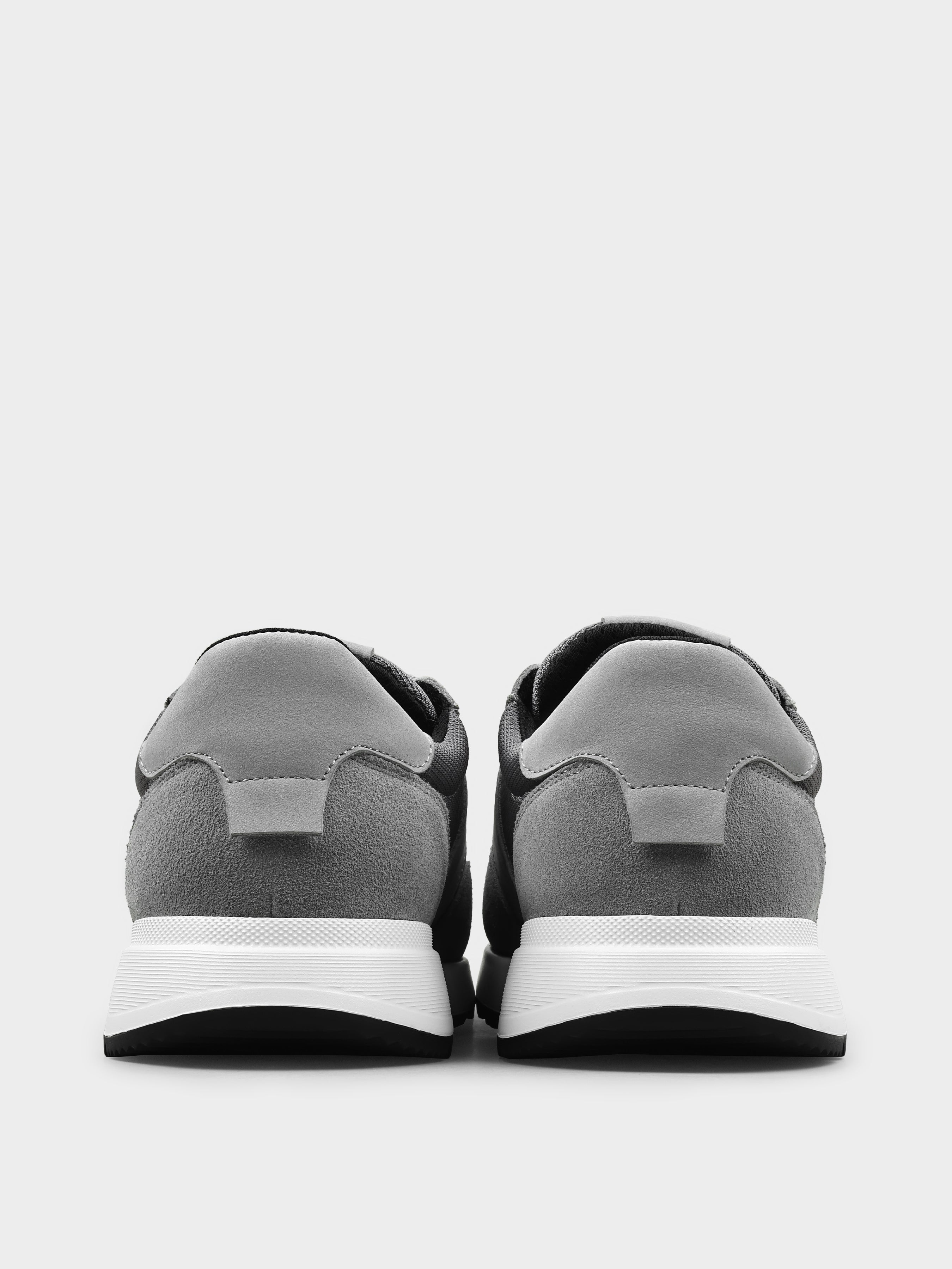 Szaro-Białe Zamszowe Sneakersy Lasciare