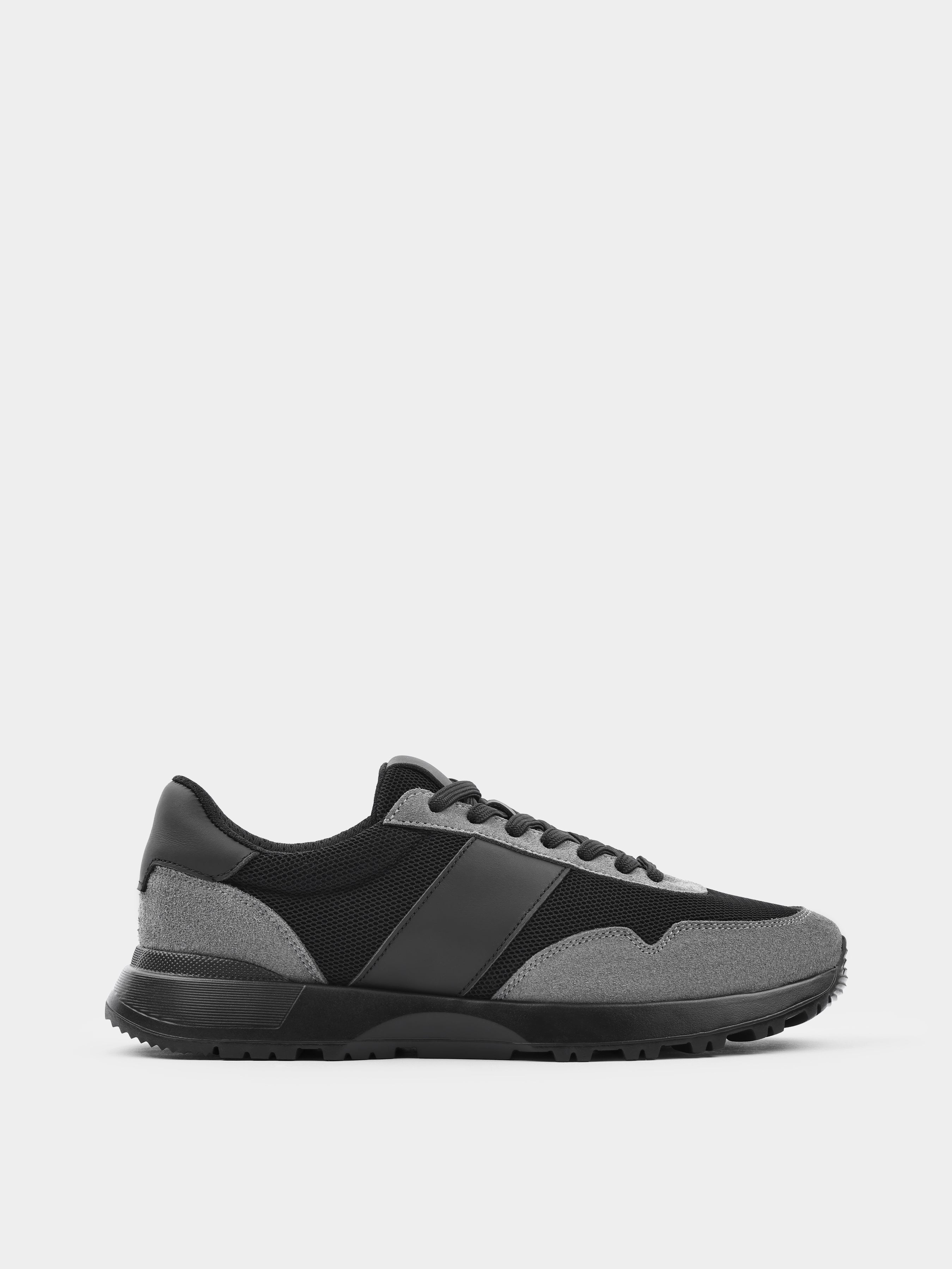 Szaro-Czarne Sneakersy Lasciare