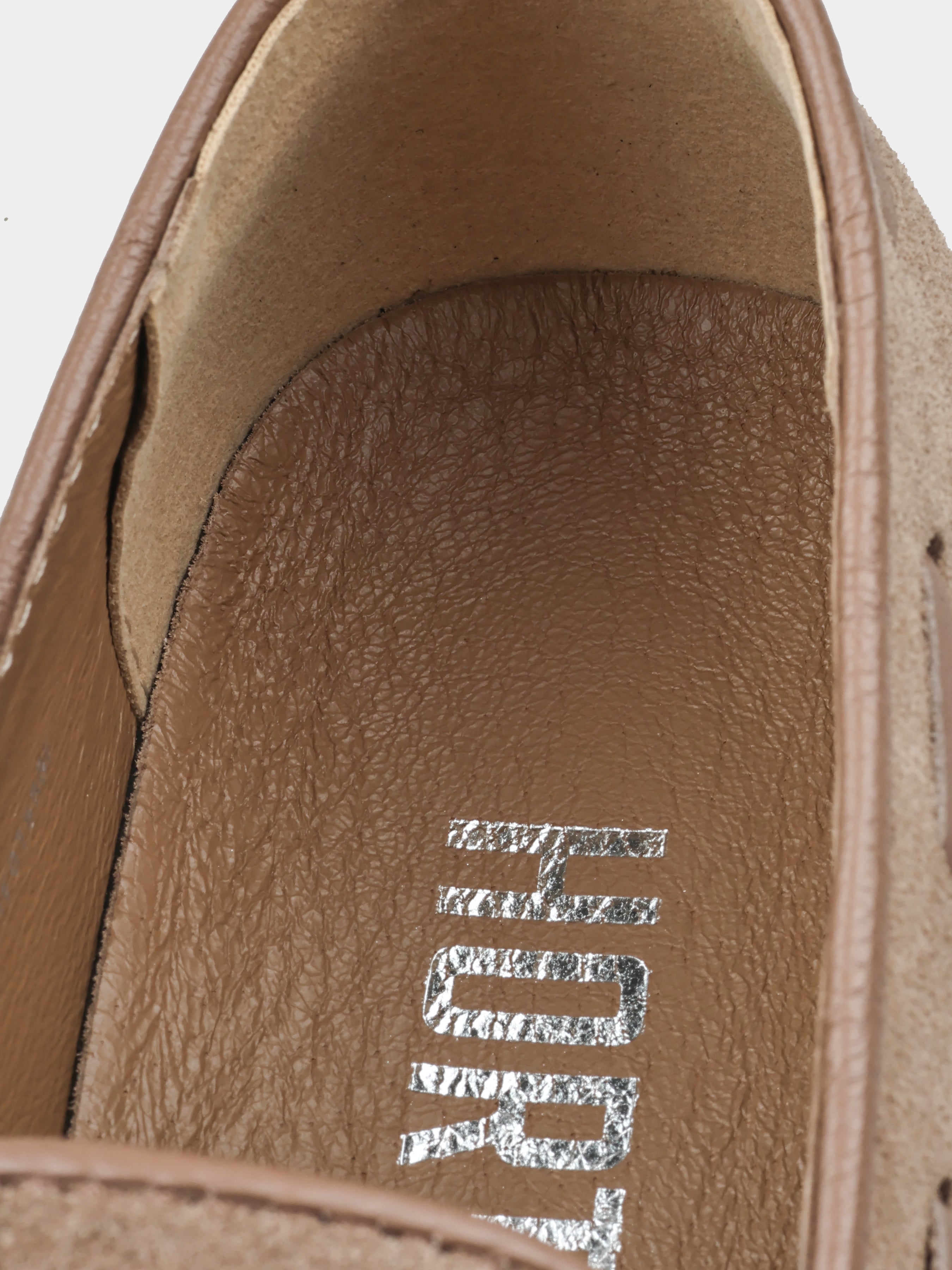 Cappuccino Zamszowe Loafersy Spectr