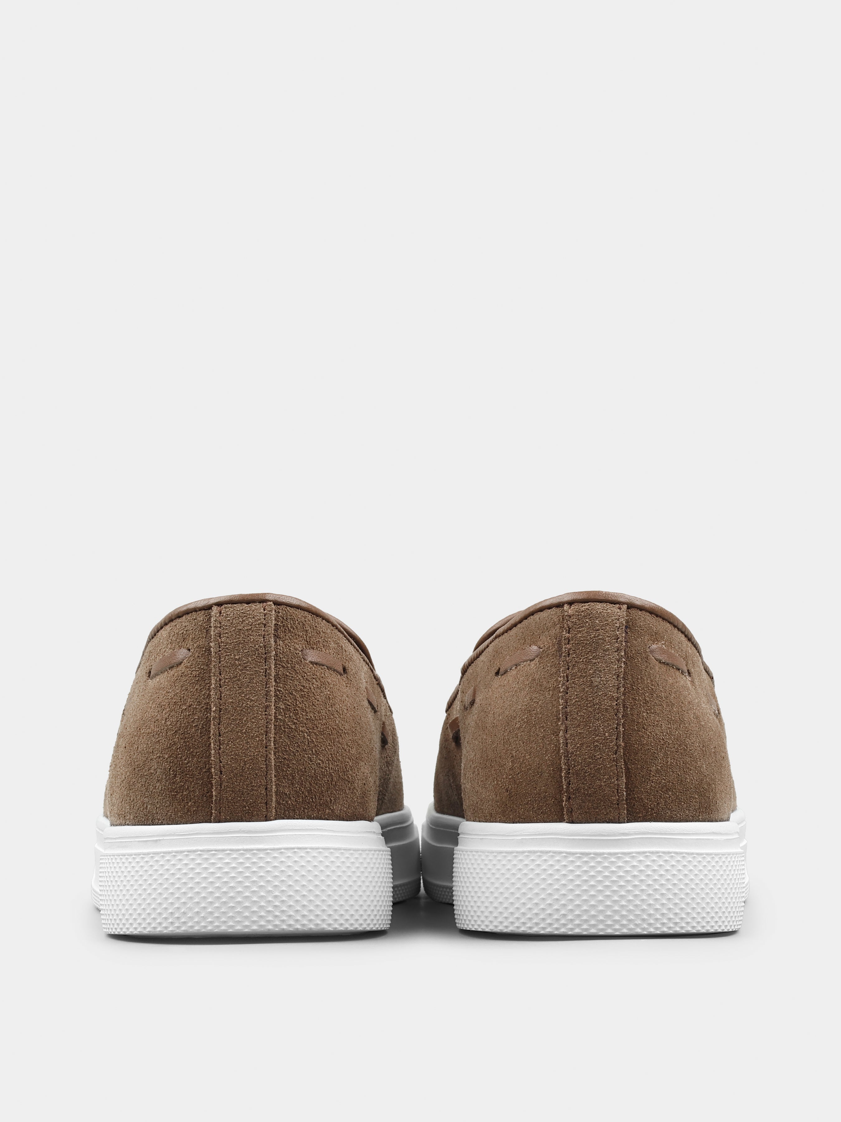 Cappuccino Zamszowe Loafersy Spectr