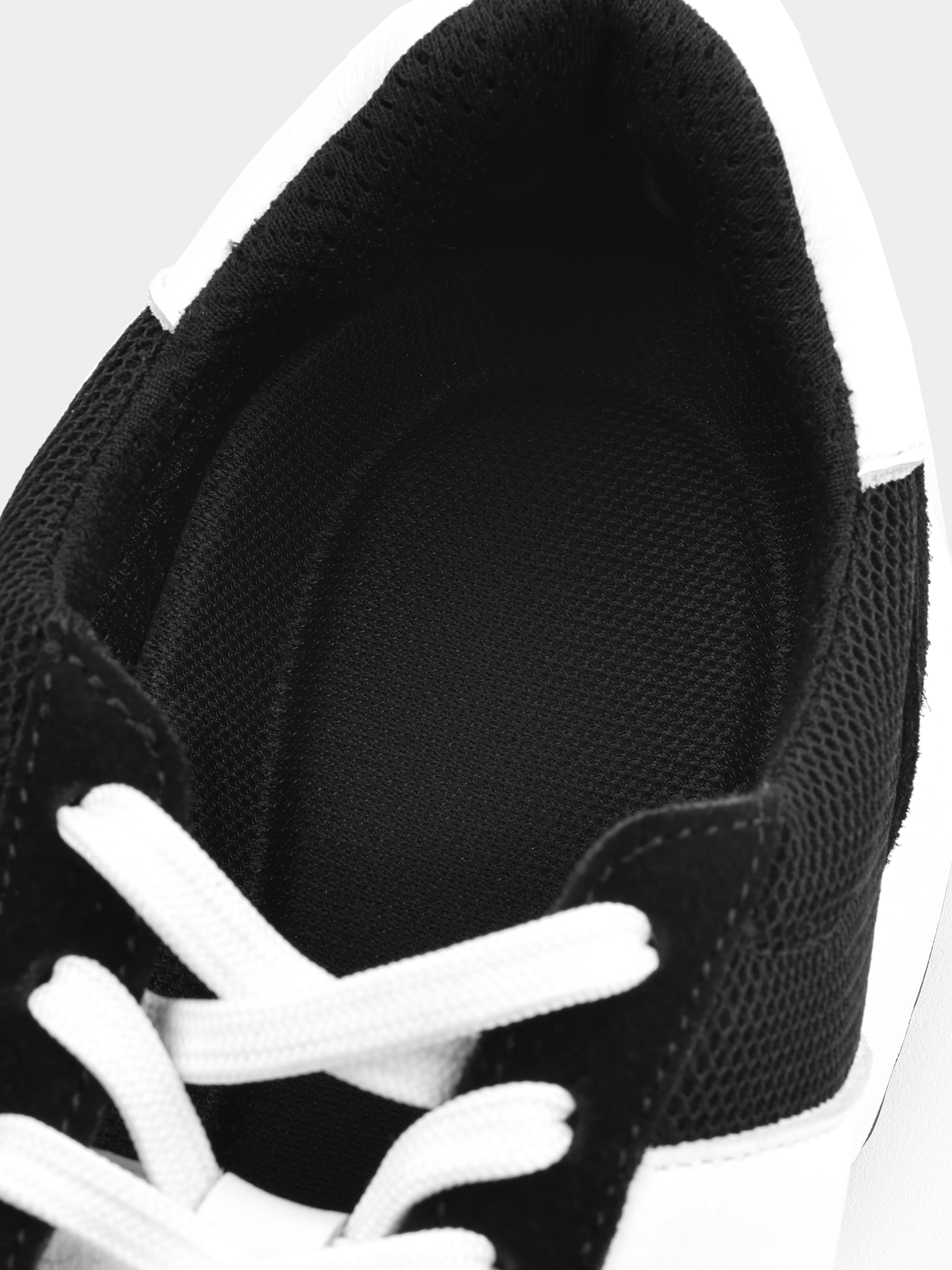 Czarno-Białe Zamszowe Sneakersy Lasciare