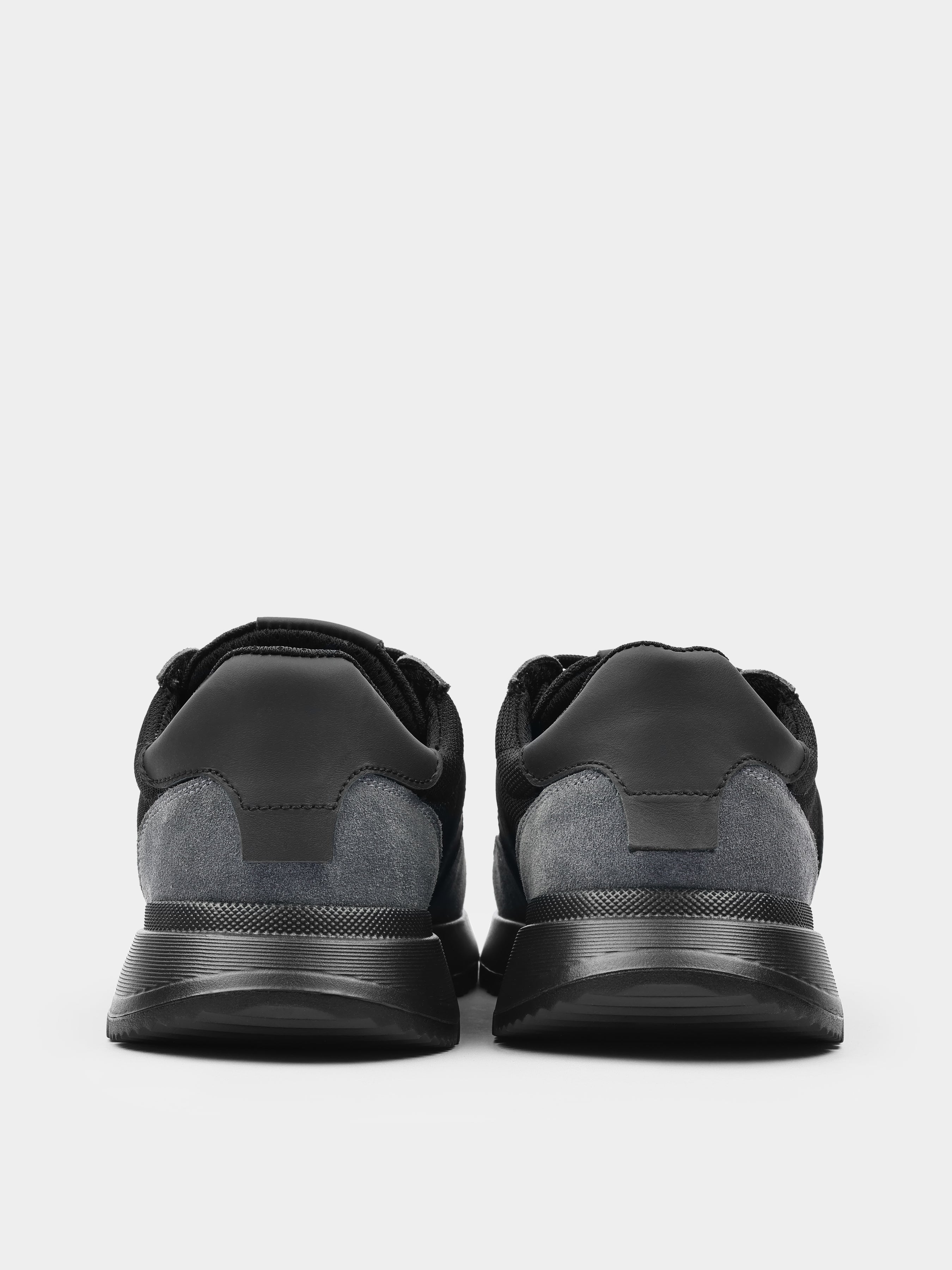 Szaro-Czarne Zamszowe Sneakersy Lasciare