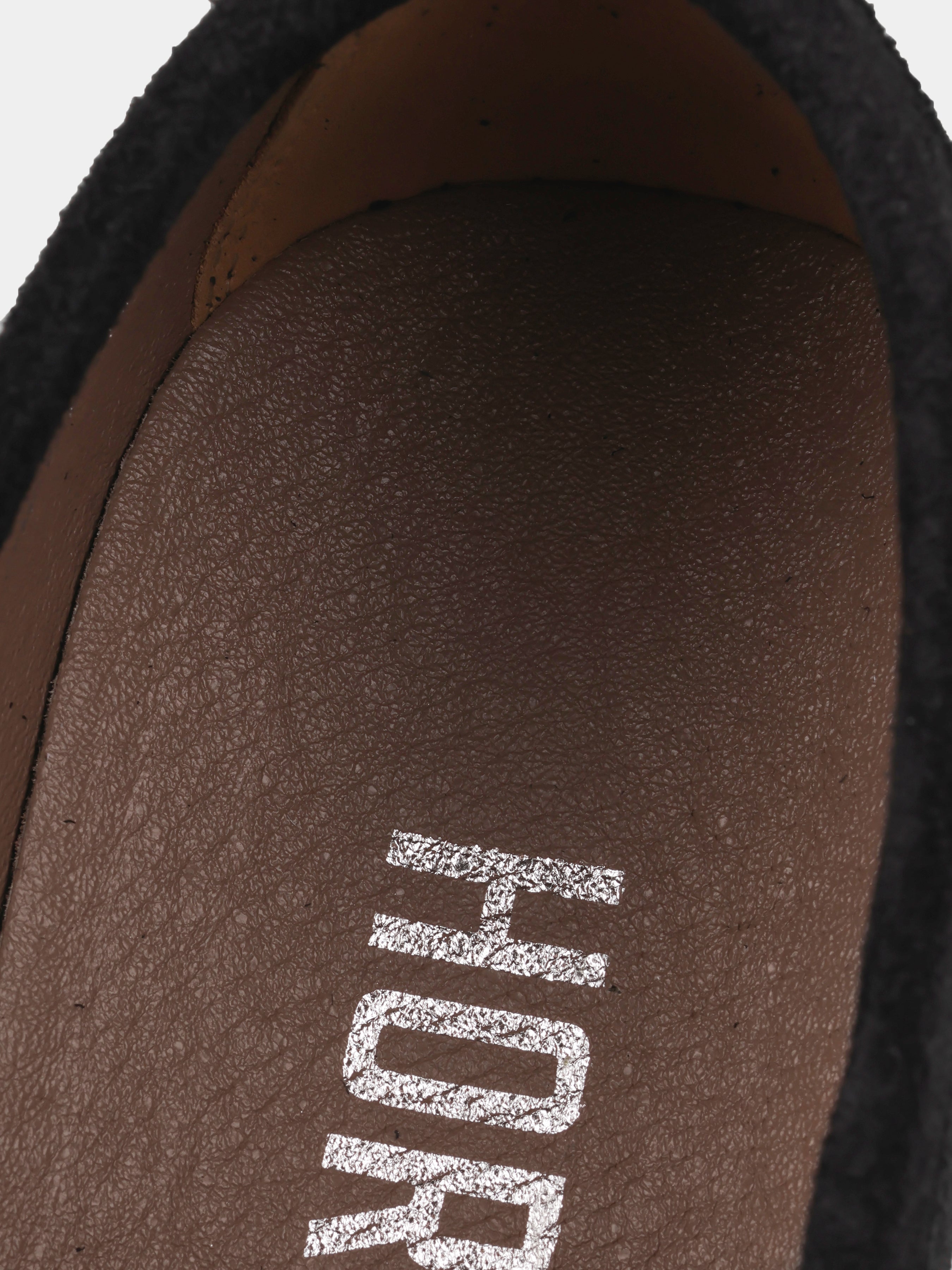 Czarno-Białe Zamszowe Loafersy Spectrum