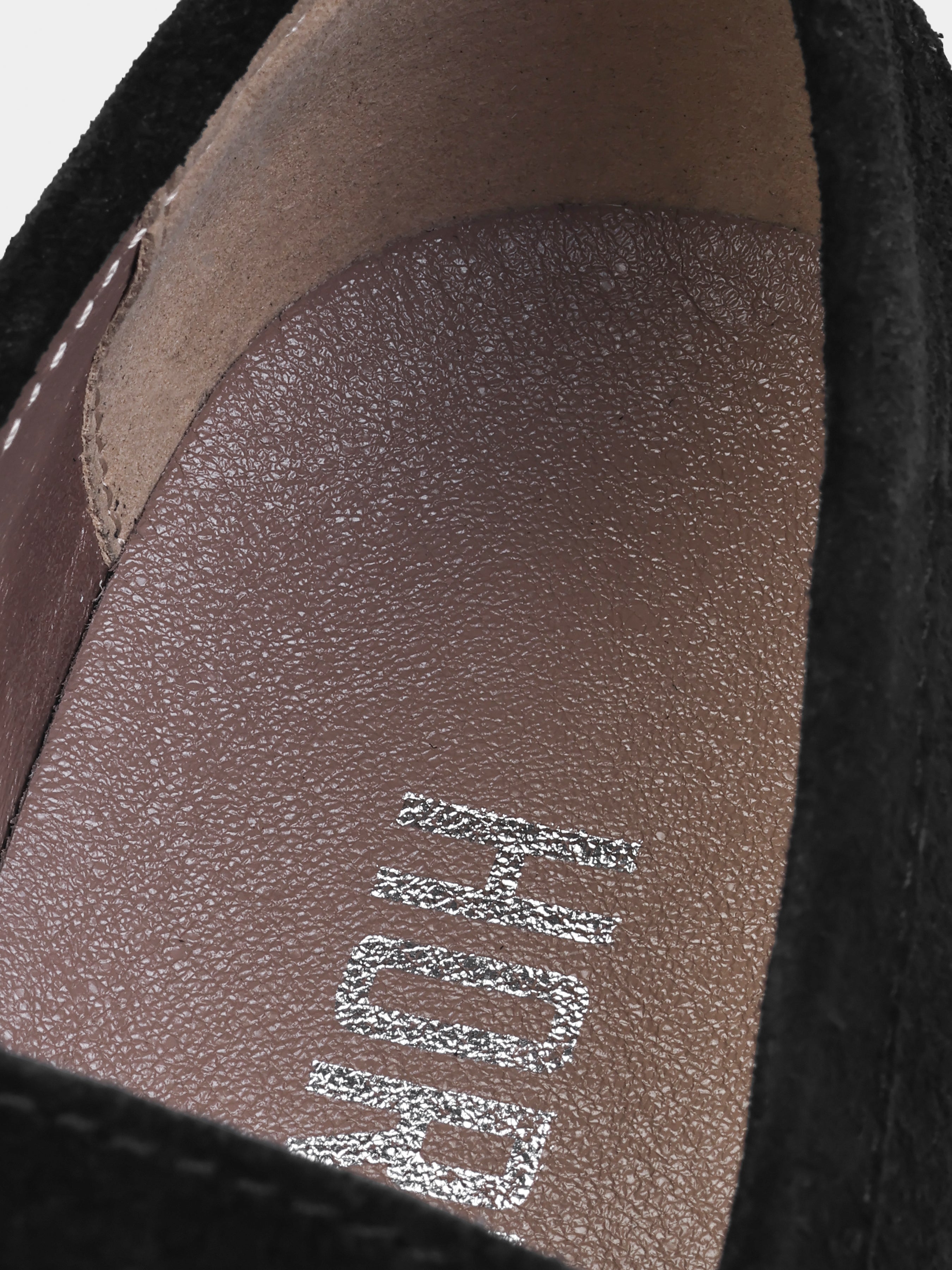 Czarne Zamszowe Loafersy Prospero