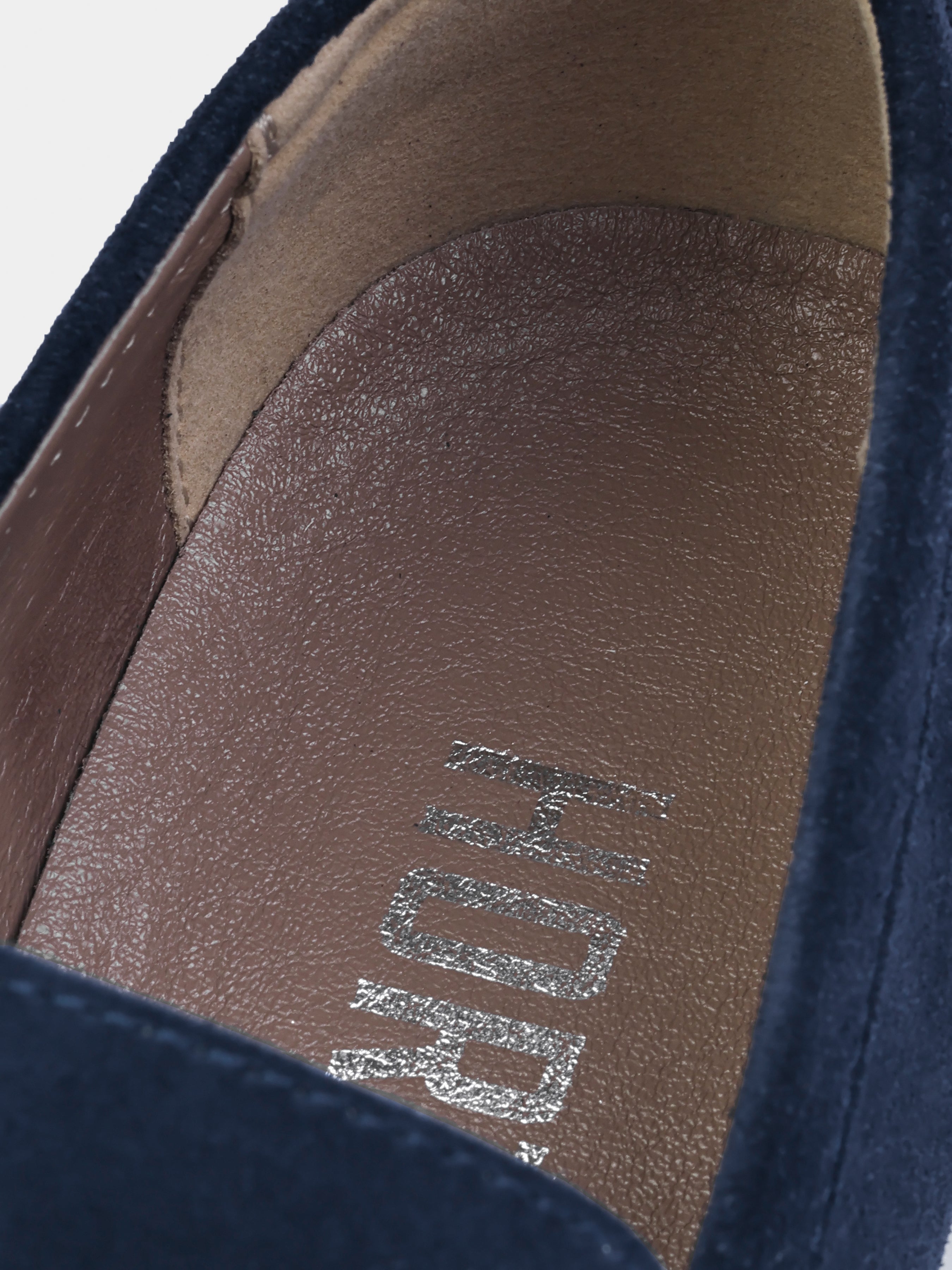 Granatowe Zamszowe Loafersy Prospero