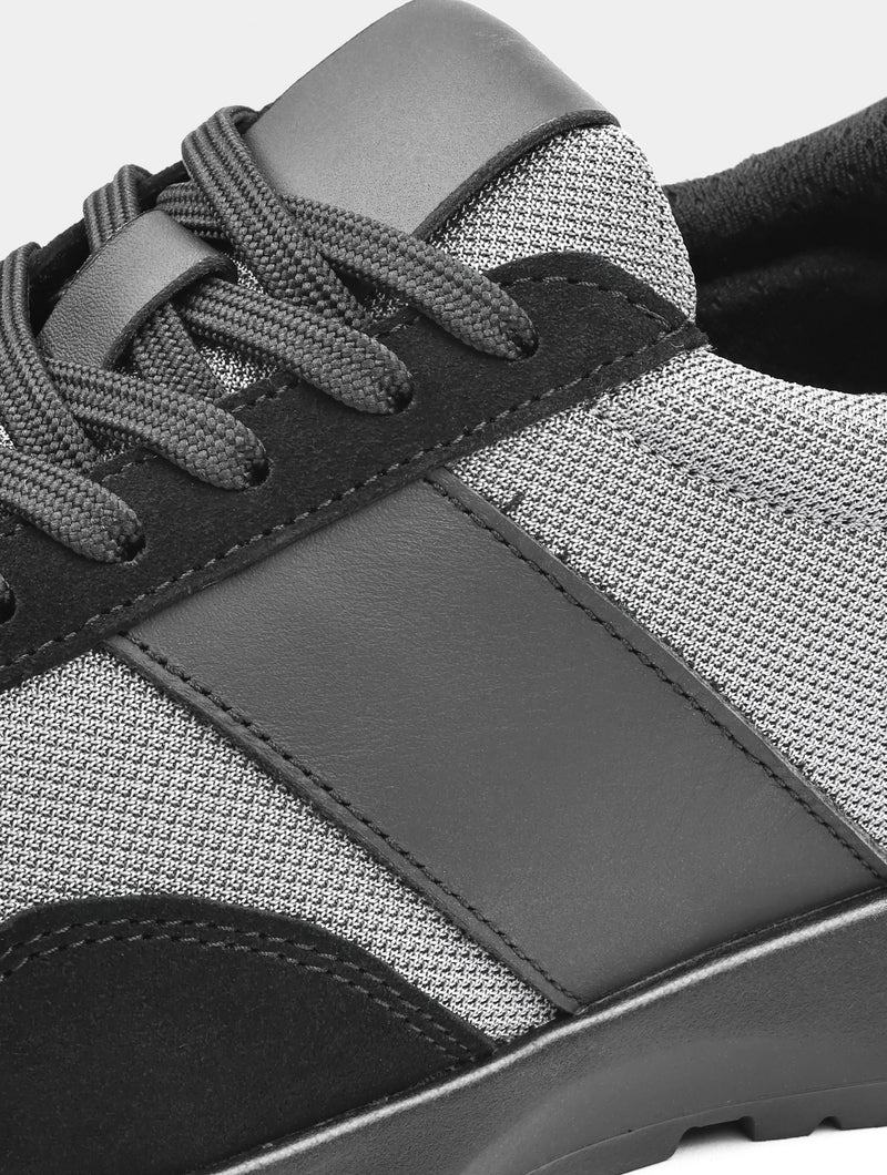 Szare Zamszowe Sneakersy Lasciare