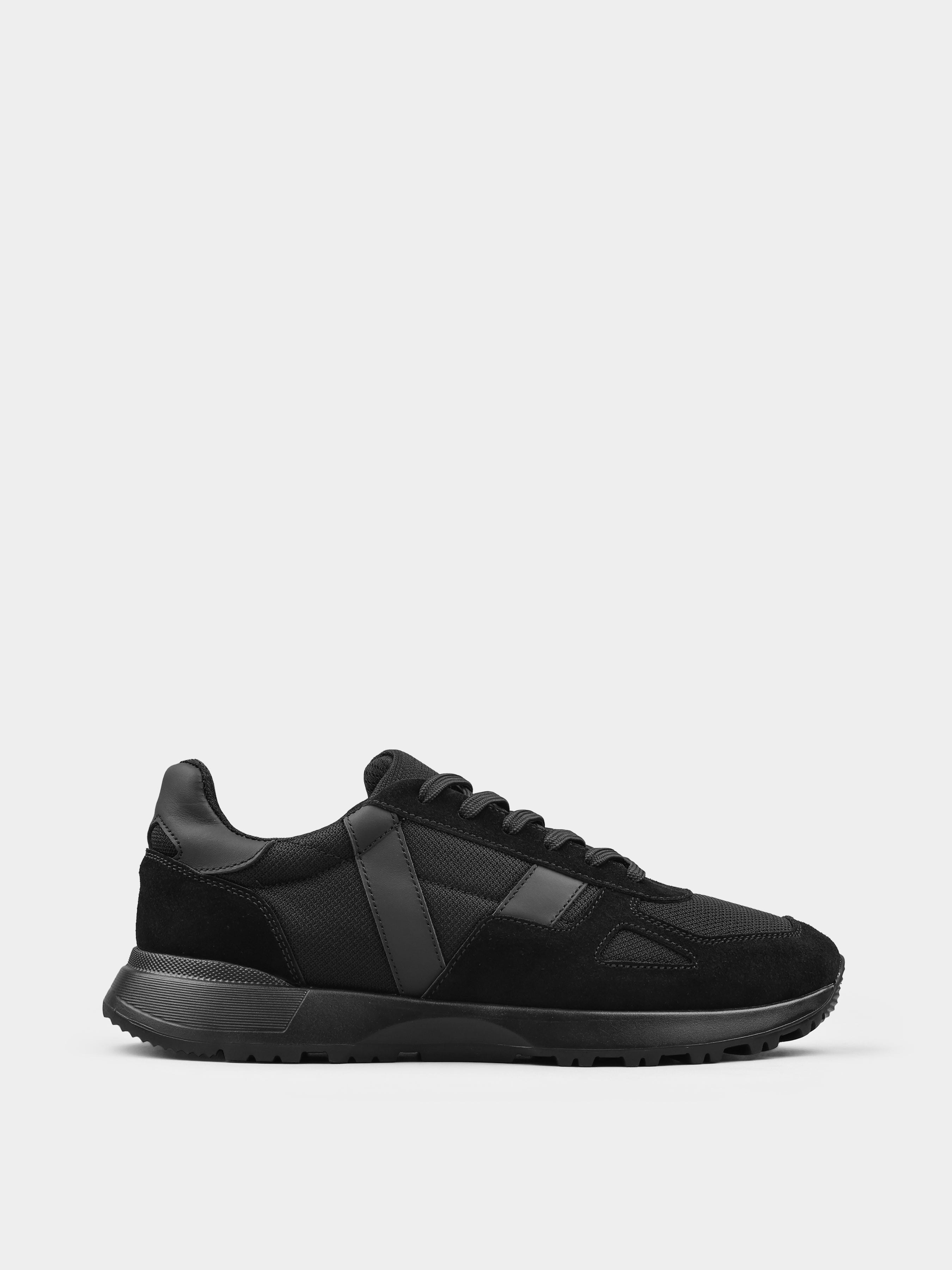 Czarne Zamszowe Sneakersy Lasciare