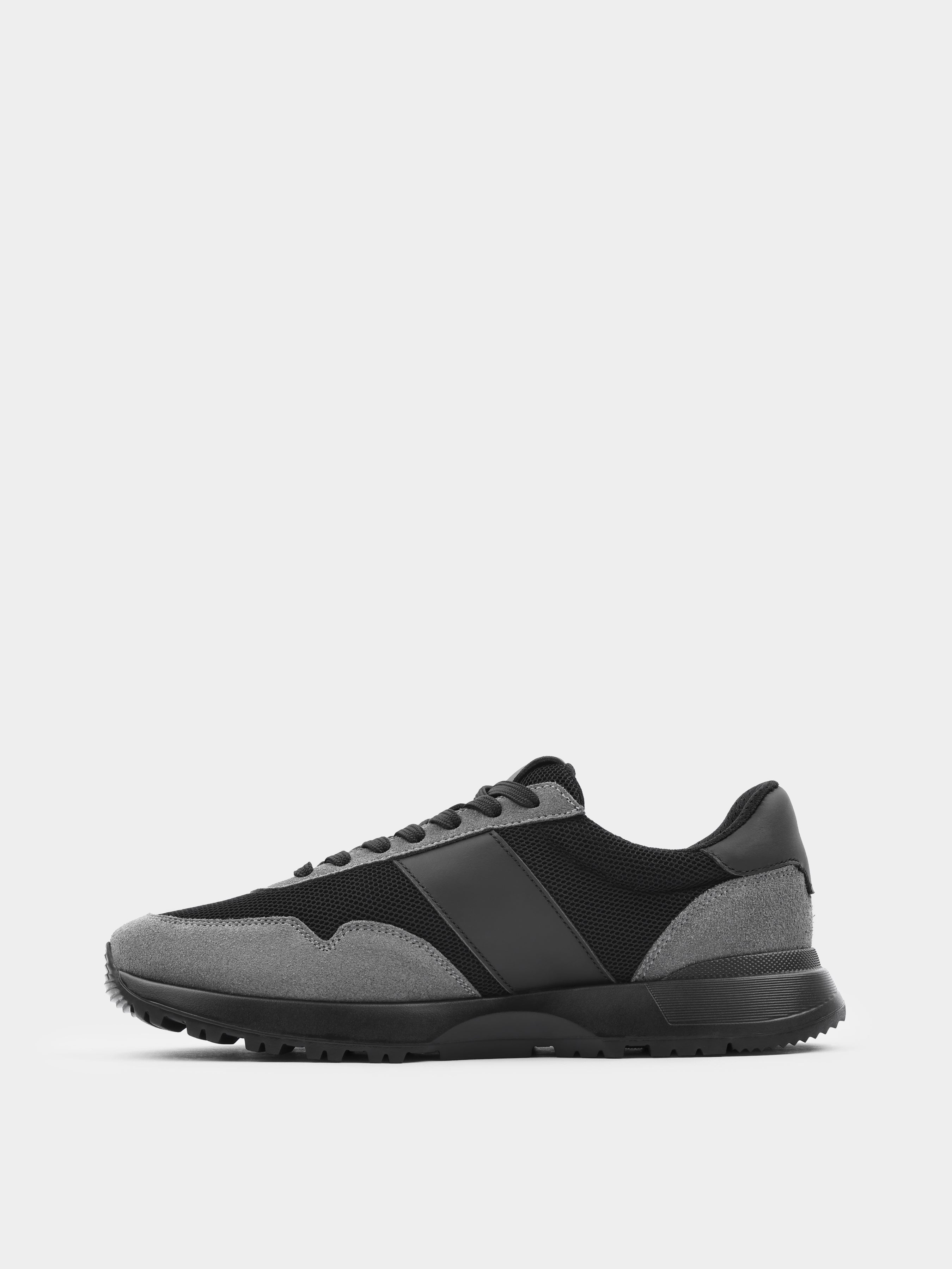 Szaro-Czarne Sneakersy Lasciare