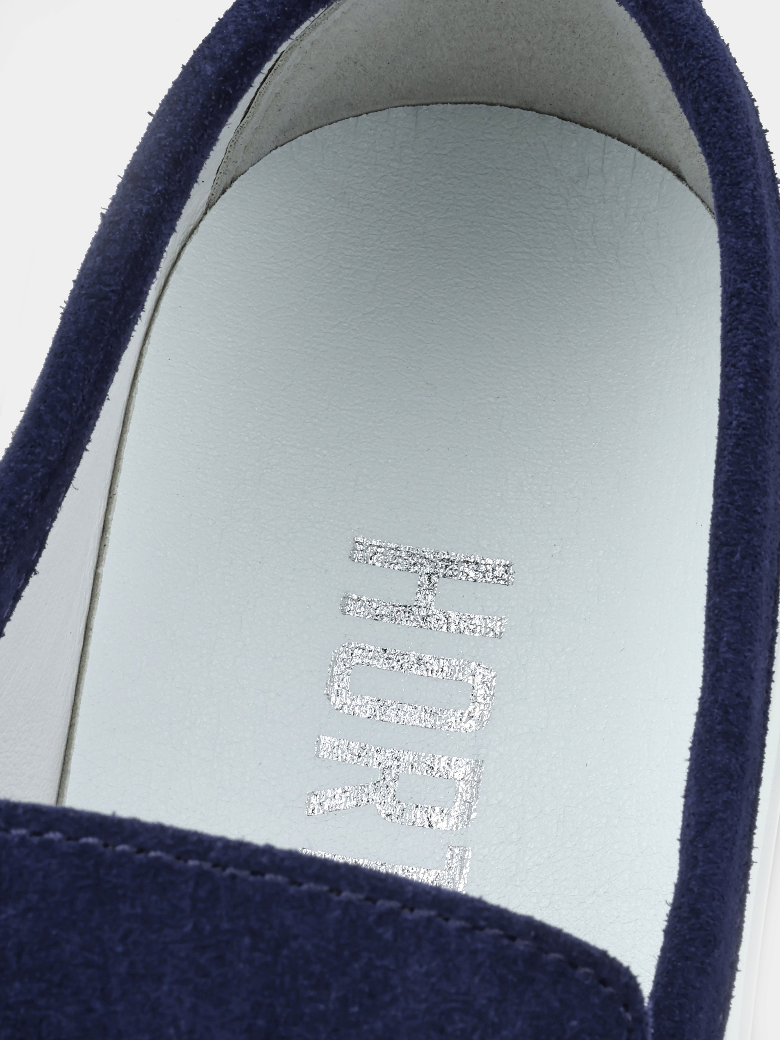 Granatowe Zamszowe Loafersy Spectrum